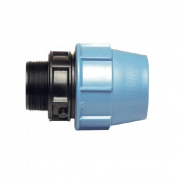 Переход на наружную резьбу UNIDELTA 1003 - 110 x 4" (винтовой, для труб ПНД, резьба пластиковая)