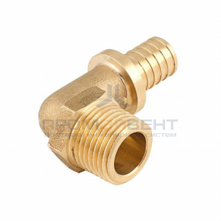 Переход на наружную резьбу угловой SANEXT - 20 x 1/2" (для труб из сшитого полиэтилена)