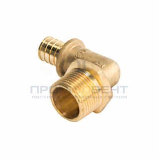 Переход на наружную резьбу угловой STOUT - 20 x 3/4" (для труб из сшитого полиэтилена)