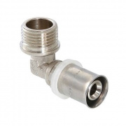 Переход на наружную резьбу угловой VALTEC VTm.253 - 32 x 1" (прессовой, для металлопласт. труб)