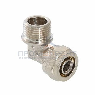 Переход на наружную резьбу угловой VALTEC VTm.353 - 32 x 1" (винтовой, для металлопласт.труб)