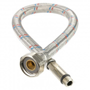 Подводка под смеситель гибкая Industrias Mateu (Штуцер/Гайка) - М10-1-35 x 1/2" (длина 1500 мм)