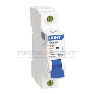 Автоматический выключатель Chint NXB-63S 1P 25А 4.5kA х-ка B (R) (автомат электрический)