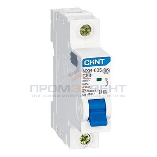 Автоматический выключатель Chint NXB-63S 1P 25А 4.5kA х-ка C (R) (автомат электрический)