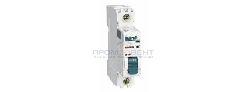 Автоматический выключатель DEKraft ВА-101 2A C 1P 4,5кА (автомат электрический)