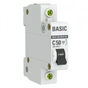 Автоматический выключатель EKF Basic ВА 47-29 1P 50А (C) 4,5кА (автомат электрический)