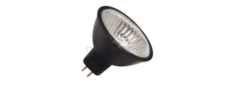 Лампа галогенная Foton MR16 HR51 BL 50W 12V GU5.3 отражатель black/черный