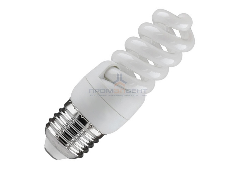 Лампа энергосберегающая ESL QL7 9W 6400K E27 спираль d32x90 холодная