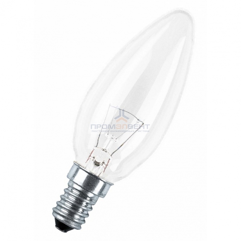 Лампа накаливания свеча Osram CLASSIC B CL 60W E14 прозрачная
