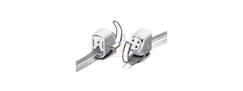 Патрон 58016 VS G10q винт М4 с проводами для кольцевых ламп