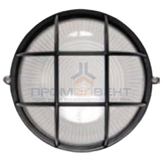Светильник НПП1302 черный/круг с реш.60Вт IP54  ИЭК