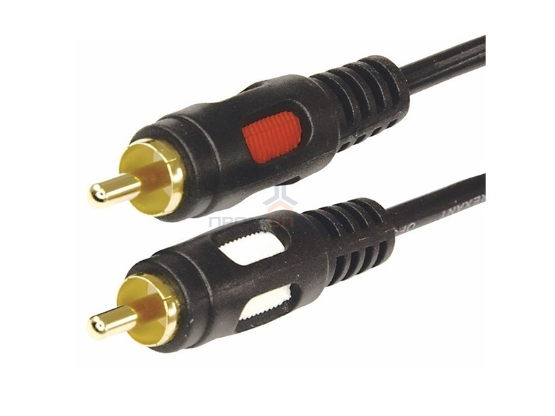 Шнур 2RCA Plug-2RCA Plug 5М GOLD