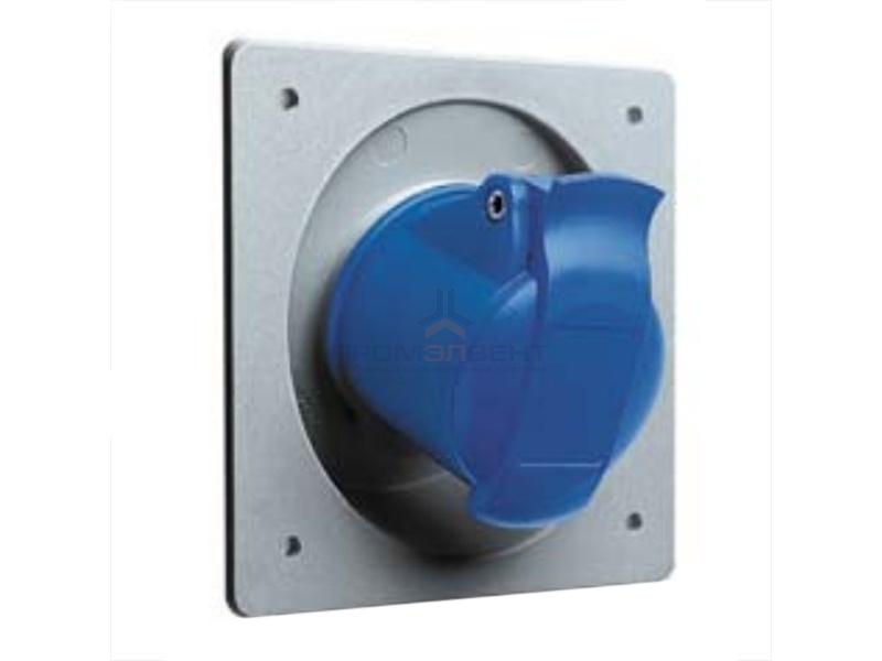 Розетка встраиваемая угловая ABB 216 RAU6 IP44 16A 2P+E