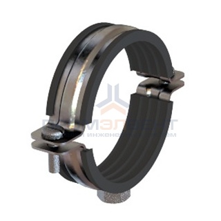 Хомут для средних нагрузок 1-1/2", c изоляцией