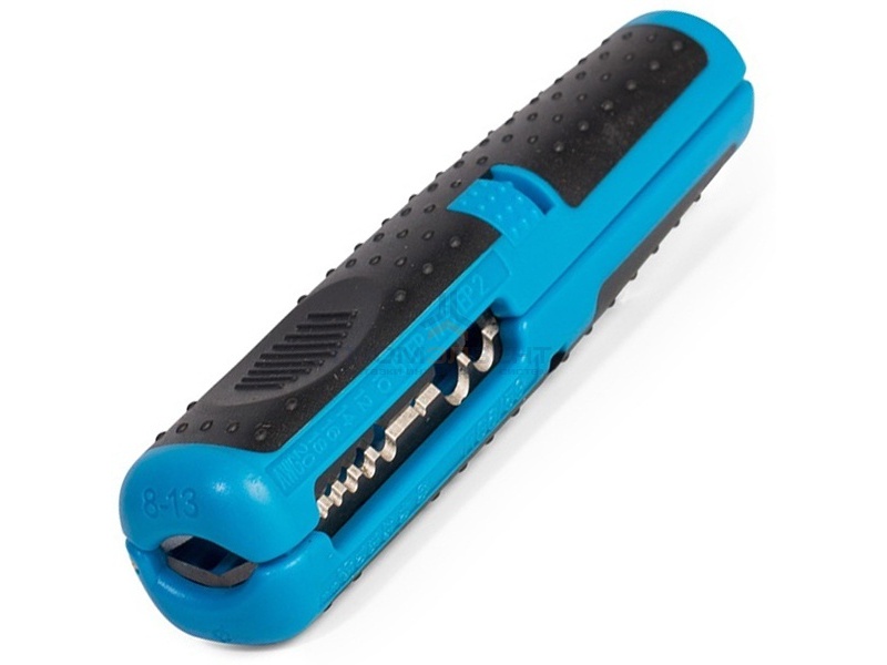 Инструмент для снятия оболочки с круглых кабелей 8-13мм стриппер WS-09 КВТ