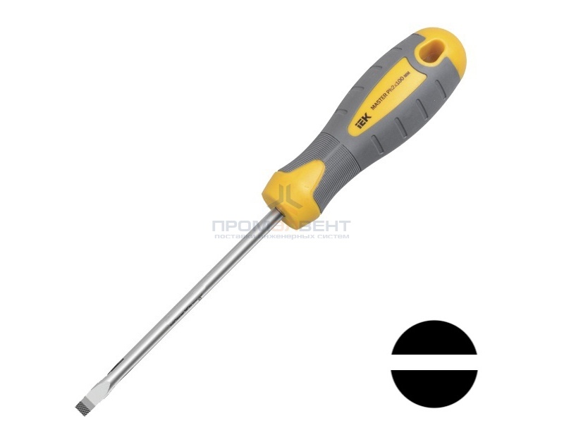 Отвертка шлицевая Master 5х125мм IEK