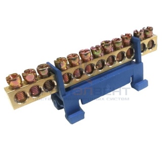 Шина N "ноль" на DIN-изол тип "Стойка" ШНИ-6х9-12-С-С ИЭК