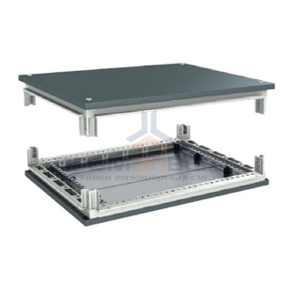 Комплект, крыша с фланцем и основание, для шкафов, 600 x 1000 мм