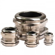 Латунный кабельный ввод, диаметр вводного отверстия М27, наружный диаметр кабель 13-18 мм.