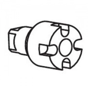 Личинка замка, для поворотной ручки, замка под ключ типа FIAT