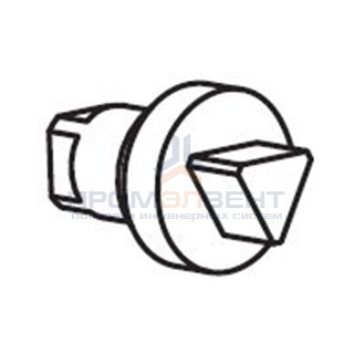 Личинка замка, для малой ручки, под ключ треугольного профиля 8мм
