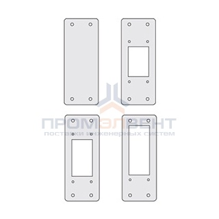Заглушки для пром. панелей, сплошные, 1 упаковка - 4шт.